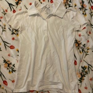 White womens polo, size small